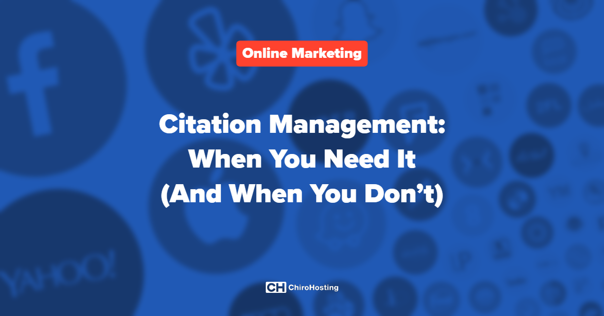 Citation Management When You Need It And When You Don T